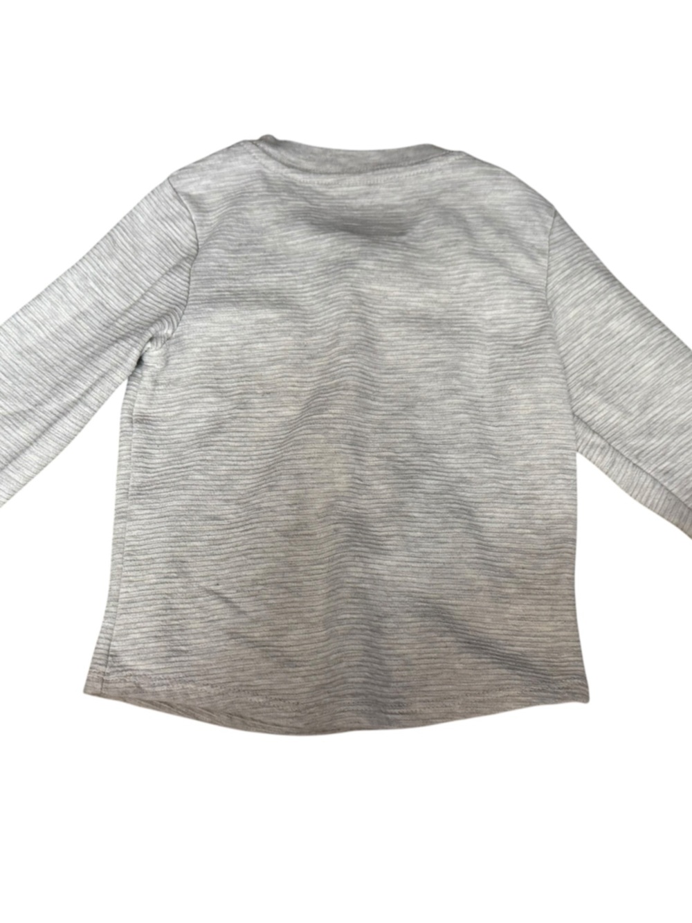 Cat & Jack Light Gray Striped Long Sleeve Top